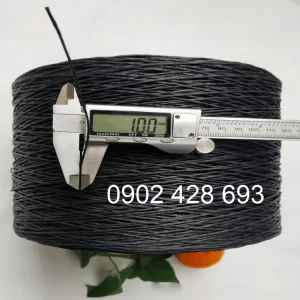 Dây Giấy Se Đơn Màu Đen 1mm