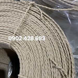 Dây Giấy Se Đôi Màu Vàng Nâu