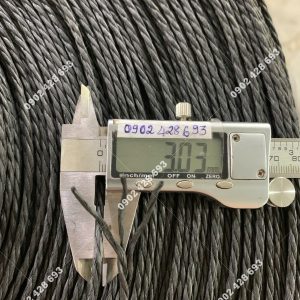 Dây Giấy 3 Sợi Se Chặt Đều Màu Đen 3mm
