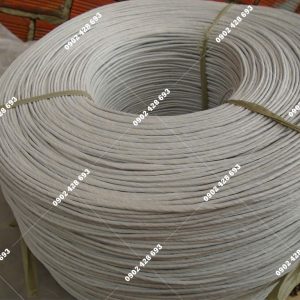 Dây Giấy Se Đơn Màu Trắng Xoắn Nhiều